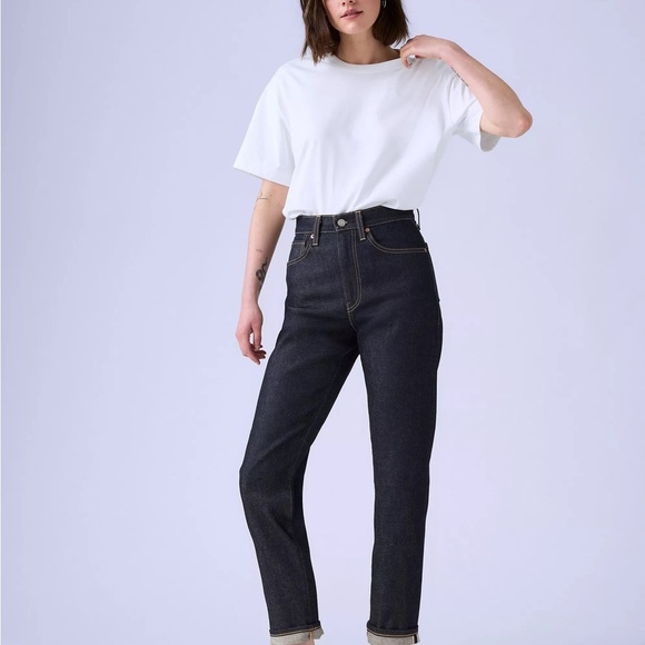 Levi's Japanese Selvedge High Rise Boyfriend Jeans - Picture 6 of 6